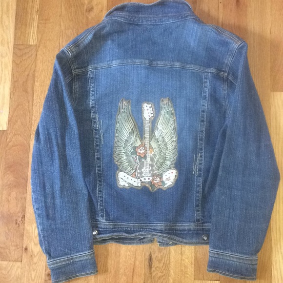ARIZONA JEANS Decorated Jean Jacket - Picture 4 of 5